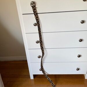 Cheetah print belt, size L 41.5” long